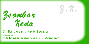 zsombor nedo business card